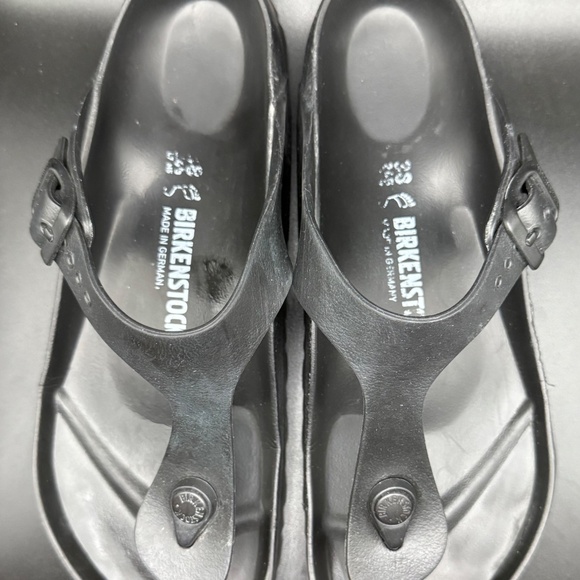 Birkenstock Gizeh Black EVA sandals size 38 (US womens 7 - 7-1/2) - Picture 2 of 4